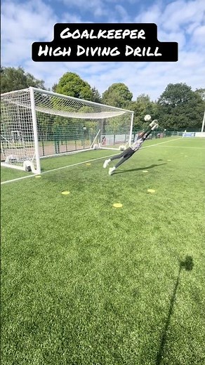 Goalkeeper High Diving Drill #goalkeeper #goalkeepercoaching #goalkeepertraining