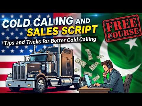 Cold Calling and Sales Script in #truckdispatching ✅ Lec#6 | #earnmoneyonline #freecourse