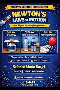Newton’s Laws of Motion – Simple Experiments 🚀