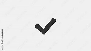 White and Green check mark on transparent background. Check mark symbol. approved tick mark icon, Check mark icon animation , right mark icon. check box, tick box, green checkmark.