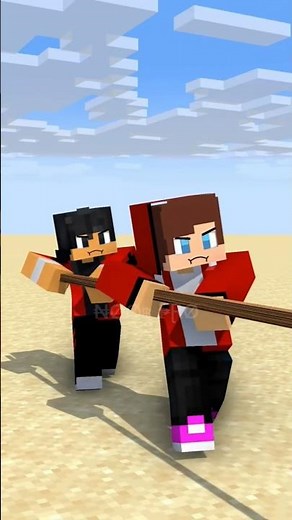 Minecraft Tug of War: Girls vs Boys! 🚩😱 #shorts #minecraft