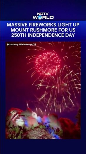 Massive Fireworks Light Up Mount Rushmore For US 250th Independence Day