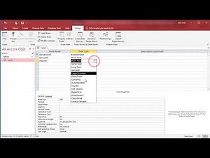 Access - Creating a new Table