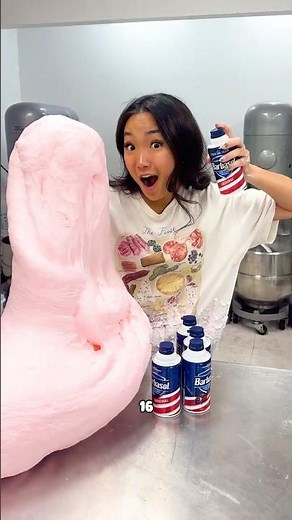 Day 4 Making Slime with 8 CANS OF BARBASOL SHAVING CREAM