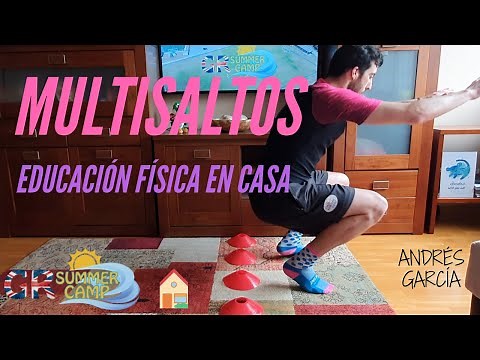 EDUCACIÓN FISICA EN CASA 🦸 Ejercicios de SALTOS para niños