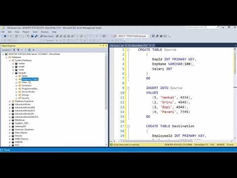 Basic Overview on How to Create Temp Tables in SQL Server Development