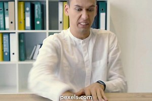 Free Person Sitting In Front Of A Camera Videos