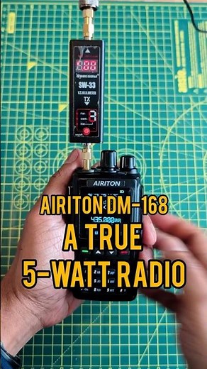 A true 5 watt radio. Airiton DM-168 power output test. #dmradio #review #test #poweroutput