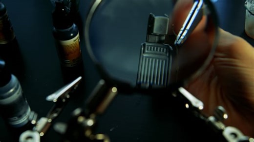 Magnifying Glass, Modelling, Hobby. Free Stock Video