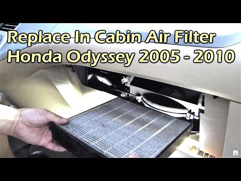 Honda Odyssey Replace In Cabin Air Filter (2005 - 2010)