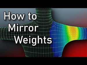 How to Mirror Weights in Blender