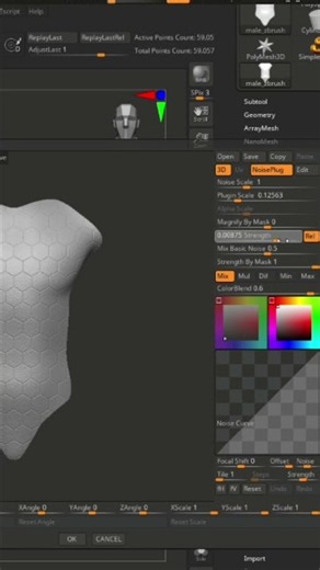 Create detailed surface textures with the Noise Plug in ZBrush!