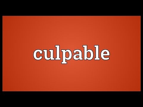 Culpable Meaning