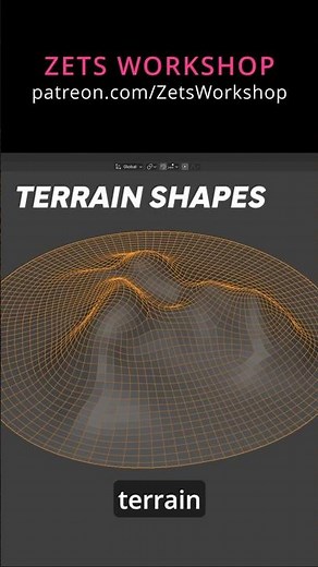Blender Terrain Mixer Custom Terrain Shapes Part 2