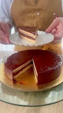 Let’s make an opera cake 🫶🏼 ASMR version. Full recipe on my website. Head to georgiascakes.com 🌸