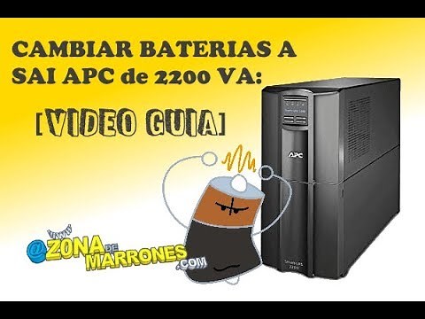 Cambiar Baterias APC UPS 2200VA