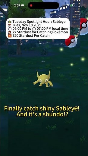 Catch Shiny Sableye DIRECTLY! 😲 How to Find it?! ✅- Tuesday Spotlight Hour#pokemongo #ianygo