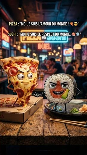 🍕 Pizza vs 🍣 Sushi : le clash ultime !