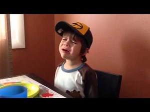 A tantrum over a pacifier