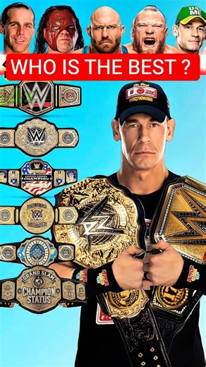WWE Titles comparison 2026 🔥 Shawn Michaels, Kane, Ryback, Brock Lesnar & John Cena 🏆
