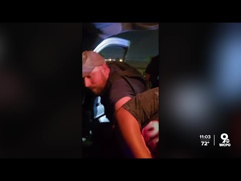 Raw video shows Ohio woman taken into custody during traffic stop before being detained by ICE