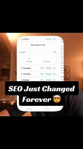 SEO just changed forever 🤯 Most websites have no idea whether ChatGPT or Claude can actually crawl them. SERP Lens checks your robots.txt, AI bot access and firewall issues in seconds. #SEO #AISEO #ChatGPT #SERPLens #AEO