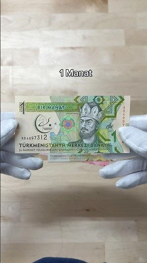 Banknotes from the worlds strangest country - Turkmenistan 🇹🇲