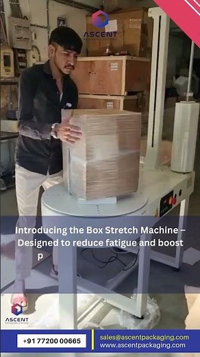 New Installation | Box Stretch Wrapping Machine | Ascent Packaging System #ascentpackagingsystem