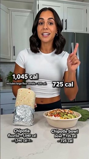 Chipotle Burrito vs Bowl — The 320 Calorie Difference #chipotle #chipotlebowl #chipotleburrito
