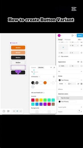 How to create a variant on figma # #uiuxdesign #design #figma # #tech #tutorial