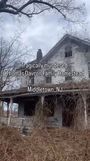 Have you ever wondered about the abandoned house on Kanes Lane in Middletown, New Jersey? Well, it was actually the home of a murder victim, Thomas Davron (though he was not killed in the house). Unfortunately, very recently, the home was demolished. Our friend and frequent collaborator Anthony Setaro has the story with his page Setaro House. ⬇️ The Davron Homestead was built in the 1840’s. In 1891, Thomas was actually murdered by Anthony’s 2x great-uncle Giuseppe Setaro-- he bled to death at th