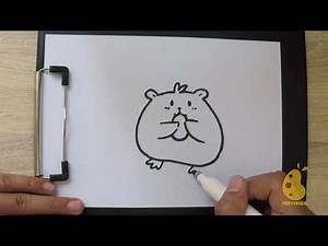 How to Draw cute hamster