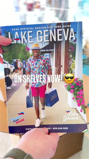 Packed with fresh tips, trips, and tricks for 2026, the latest edition of the Lake Geneva Visitor Guide has arrived. 😎 #unboxing #LakeGenevaWI #fyp #travel