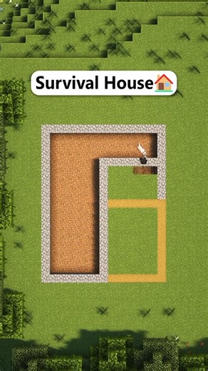 Minecraft survival house build tutorial 🏡