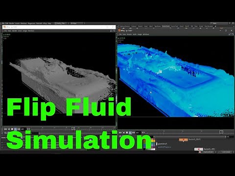 Flip Fluid Interactive waves using Houdini Flip Fluid Solver, Houdini Beginner Tutorial