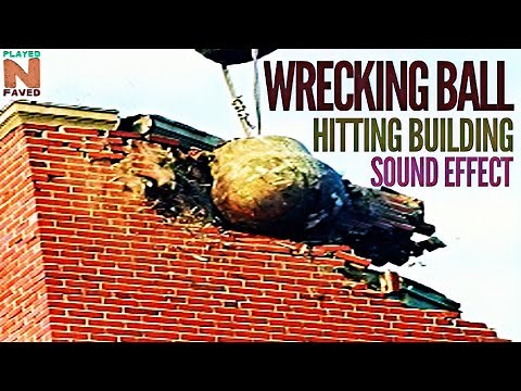 Wrecking Ball Hitting Building Sound Effect | Destruction Demolition Sounds | No Copyright