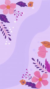 Free stock video - Motion graphic of flat floral background