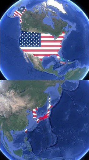 Evolution of United States and Japan #maps #history #historymap