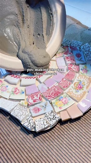 Handmade Vintage Broken China Jewelry on Instagram: "broken china mosaics… a reminder than broken is beautiful.✨ ~~~~~~~~~~~~~~~~~~~~~~~~~~ #arttherapy #mosaics #repurposedart #recycledart #brokenchina"