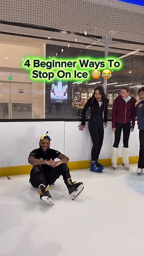 4 beginner ways to stop on ice! From snowplow to T-stop ⛸️❄️ Simple skating tips for new skaters. #iceskating #iceskate #beginner #mahalothedesigner | Mahalo Morgan