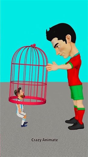 Ronaldo vs messi Nonstop loop funny video #familyfun #cr7 #messi #animation