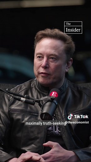 “There really won't be anything that AI can’t do better than humans, apart from being human, perhaps” says Elon Musk. On the latest Insider, he tells Zanny Minton Beddoes, The Economist’s editor-in-chief, that artificial intelligence may exceed the sum of human intelligence in about five years. Click the link to watch the full interview at 6pm London time (1pm in New York) #ElonMusk #AI #Tech