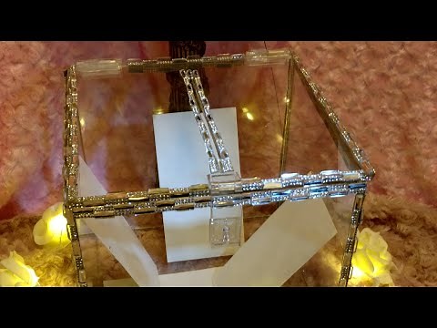 DIY| Glam Crystal Wedding Card Box | Glam Elegance