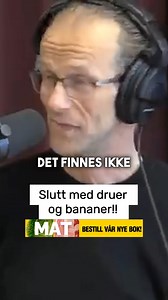 21K views · 76 reactions | Birger fortsetter sitt korstog mot druer og bananer! Annonse: Wolfgang Wee og professor Birger Svihus lanserer ny bok: MAT. Spis riktig - tenk selv. En komplett guide til mat og ernæring: lær mer om hvor maten kommer fra, hvordan den produseres, og hvor høy ernæringsmessig kvalitet den har. Forhåndsbestill signert utgave av MAT hos ARK: https://til.ark.no/mat eller finn link i bio på Instagram! | Wolfgang Wee Uncut | Facebook