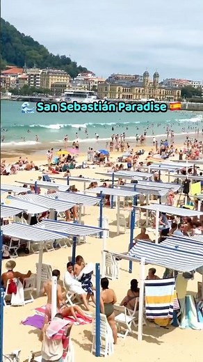 🌊 La Concha Beach, San Sebastián 🇪🇸✨ #Short