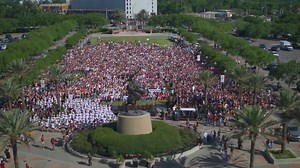 339K views · 12K reactions | Thousands of Florida State University students, faculty, staff, and community members gathered on Friday at Langford Green in a powerful display of solidarity to remember the two lives lost and the six others injured in the shooting at the Student Union on Thursday. The Gathering of Unity vigil provided a space for the FSU family to come together to offer support and comfort to one another in the wake of the tragedy. | Florida State University | Facebook
