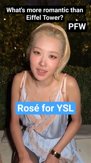 Rosé interview at paris fashion week 2025 🇨🇵✨️ #blackpink #rosé #parisfashionweek #ysl