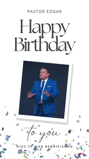 Hoy celebramos la vida y ministerio de nuestro pastor Edgar Serés. Feliz Cumpleaños pastor, Dios te siga bendiciendo y guiando, damos gracias a Dios por lo que Él hace a través de tu vida. Y que cumplas muchos más... | Torre Fuerte Iglesia Bíblica