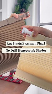 1M views · 5.3K reactions | 癩No-Drill Honeycomb Shades. A perfect blend of function and style! ✨ No-drill quick installation makes it perfect for renters and homeowners, leaving no marks and causing no damage to walls. Instantly modernize your space! Click the link in bio to learn more. #homedecor #interiordesign #homestyling #nodrill #nodrillblinds #homediy #windowtreatments #amazonhomefinds | LazBlinds | Facebook