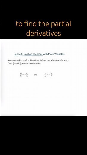 Implicit Function Theorem - More Variables Example